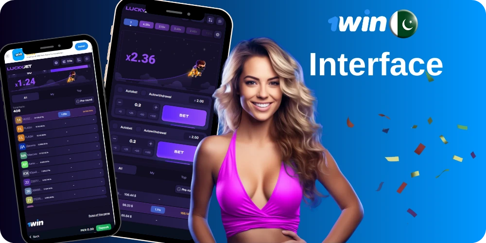 Interface of Lucky Jet game