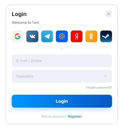 1win login